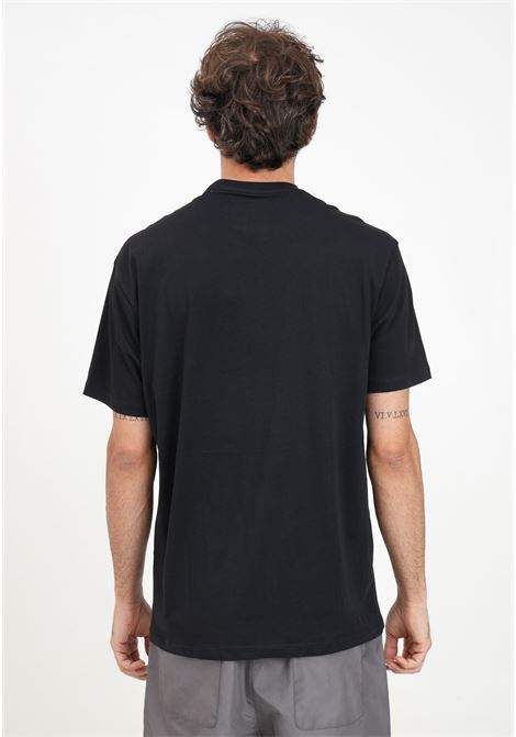 Men's black short-sleeved T-shirt with AX logo embroidery ARMANI EXCHANGE | 8NZTPQZJH4Z5237